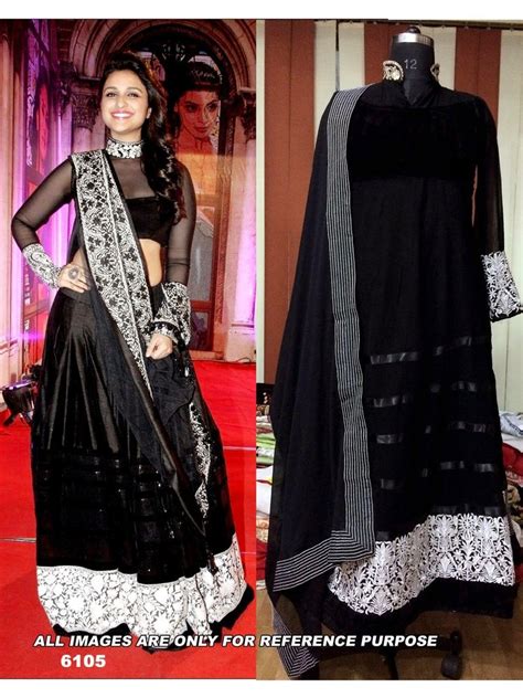 Parineeti Chopra Zed Black Lehenga at Rs 3000 | Party Wear Lehenga in ...