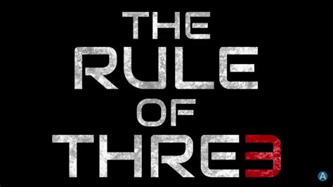 The Rule Of Three Book Trailer YouTube