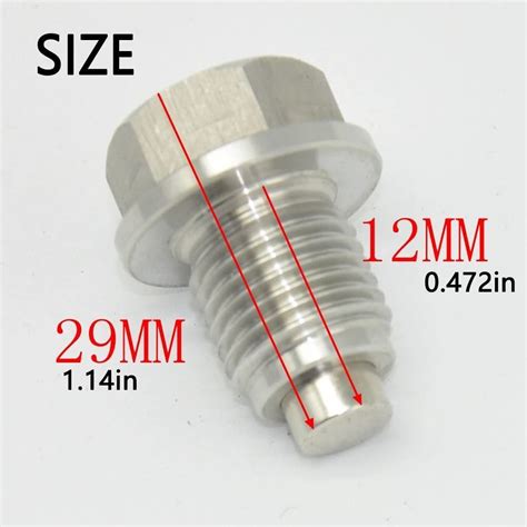 Stainless Steel Magnetic Oil Drain Plug Bolt M M M M Sump Nut