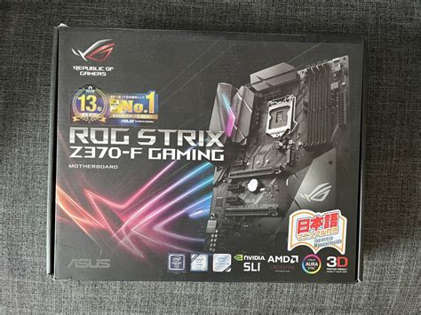 【やや傷や汚れあり】【正常完動品】asus Rog Strix Z370 F Gaming バックパネル付の落札情報詳細 ヤフオク落札価格