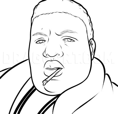 How to draw biggie smalls notorious b i g biggie step by step drawing guide by dawn – Artofit