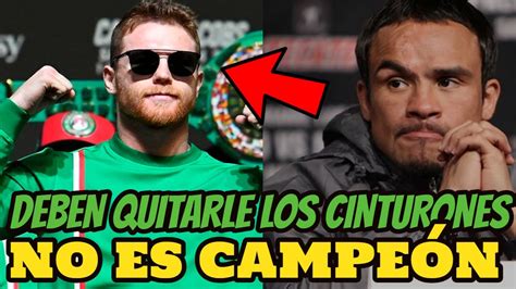 Juan Manuel M Rquez Revienta A Canelo Debe Dejar Vacante Su T Tulo Si