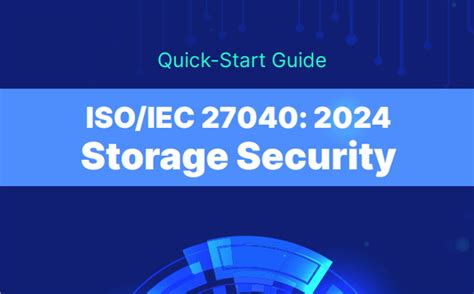 Quick Start Guide To ISO 27040 Storage Security Continuity