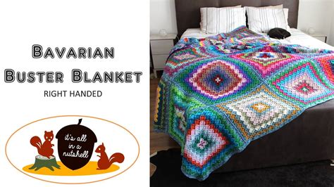 Bavarian Buster Blanket RIGHT HANDED Free Crochet Pattern YouTube