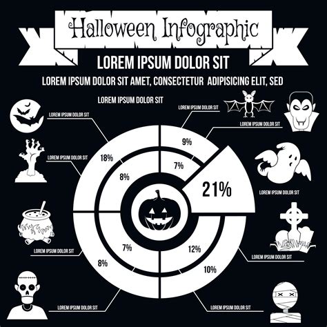 Halloween Infographic Elements Simple Style 8998591 Vector Art At Vecteezy