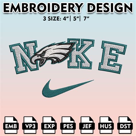 Nike Philadelphia Eagles Embroidery Files Nfl Logo Embroide Inspire