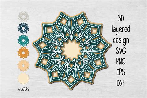 Multilayer Mandala Svg By Digitaltypefaces Thehungryjpeg