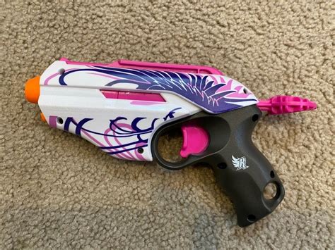 Nerf Dart Gun Rebelle Pink/White/Purple Single Shot Blaster **No Darts ...