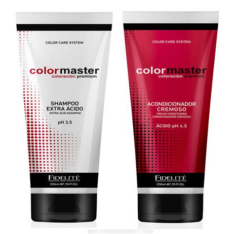 Shampoo Acondicionador extra ácido Fidelité color master Bellisima