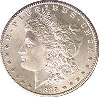 1885 Morgan Silver Dollar Value | CoinTrackers