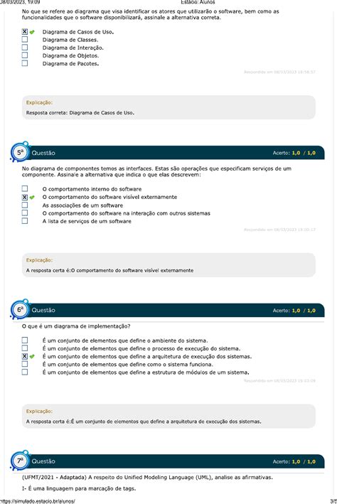 Simulado De Modelagen De Sistema Uml Banco De Dados I