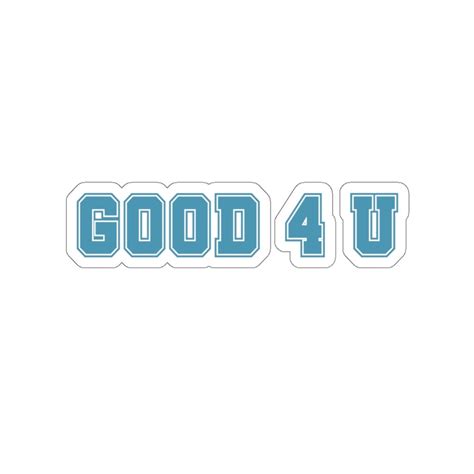 Good U Sticker Olivia Rodrigo Letras De La Canci N Etsy