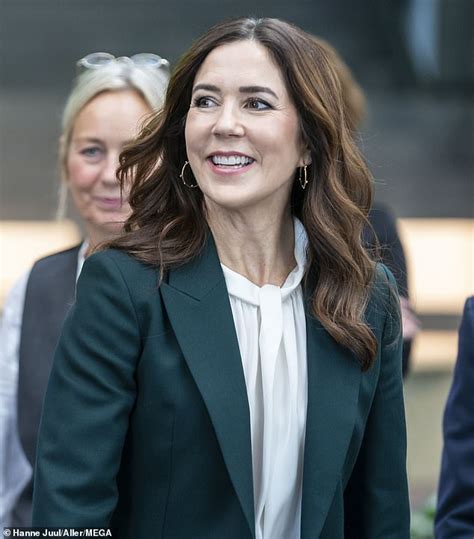 Princess Mary Is The Epitome Of Smart Casual Cool In A Green Suit