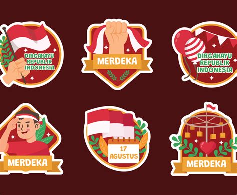 Indonesian Independence Day Sticker Collection