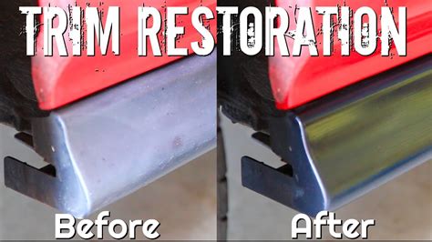 How To Clean And Restoration Of Faded Black Plastic Trim Youtube