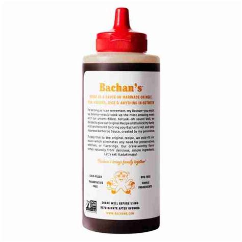 Bachans Hot And Spicy Japanese Barbecue Sauce Food E Concepts