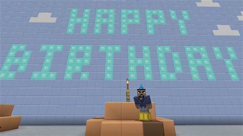 Minecraft Xbox Happy Birthday Special Parkour Run Map Youtube