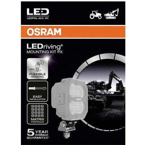 OSRAM Support LEDriving Mounting Kit PX LEDPWL ACC 101 L X H X P 35