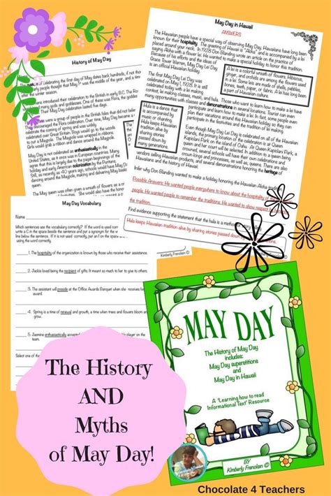 May Day Superstitions Nonfiction Reading Comprehension Lessons