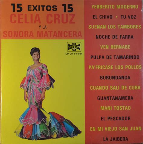 Celia Cruz Y La Sonora Matancera 15 Exitos 15 1983 Vinyl Discogs