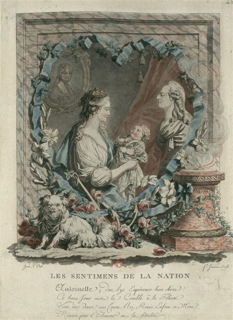 An Engraving Celebrating The Birth Of Louis Joseph Dauphin Of France