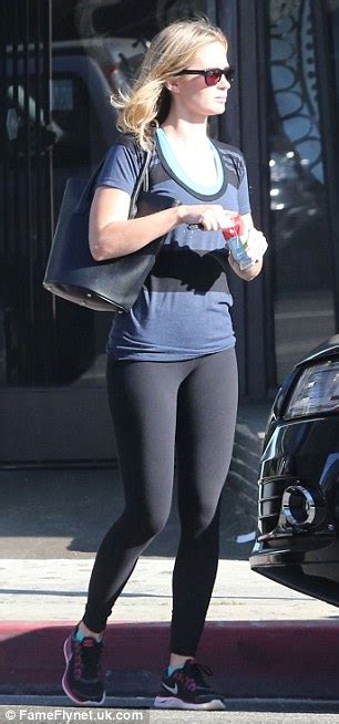 Emily Blunt Indulges In Some Pamper Time As She Leaves Beauty Salon