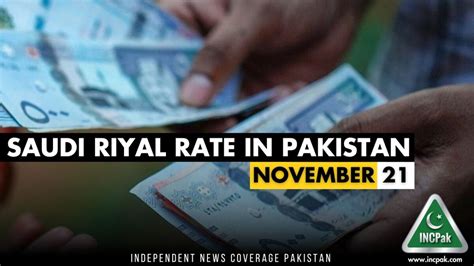 Sar To Pkr Saudi Riyal To Pakistani Rupee November