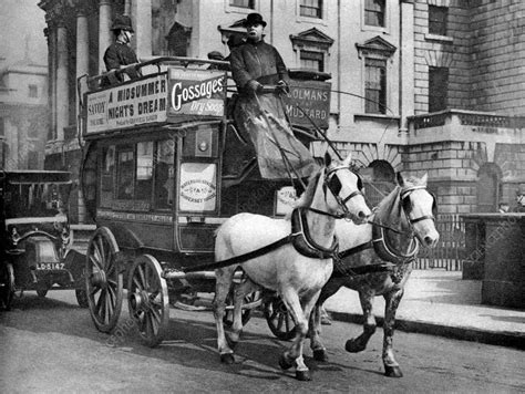 A Horse Drawn Bus London 1926 1927 Stock Image C0427234