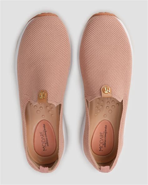 Riachuelo Tênis casual feminino reflex sense 7382 108 Nude Modare