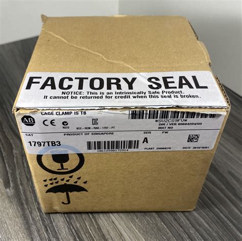 New Allen Bradley Tb Series A Flex Ex I O Terminal Base Module