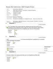 CNST Chapter 9 Quiz Blue Print Docx Review Test Submission CNST