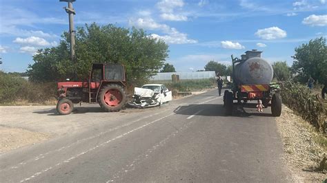 Tânăr de 20 de ani rănit pe un drum din Olt după ce un tractorist