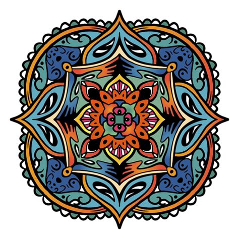 Indische Mandala Quadratische Einfache Hand Gezeichnet Transparente PNG