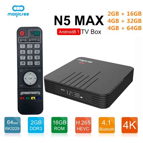 Magicsee N Max Tv Box Android Amlogic S X Gb Gb Gb Gb Rom