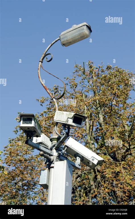 Cctv Cameras Mounted On Lamp Hi Res Stock Photography And Images Alamy