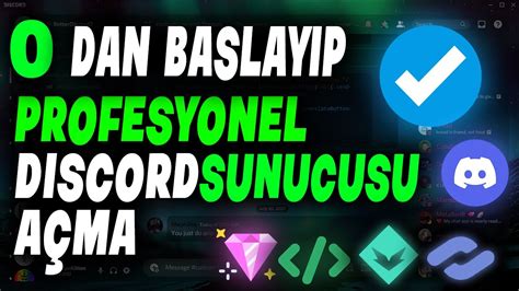 DİSCORD 0 DAN BAŞLAYIP PROFESYONEL SUNUCU AÇMA TEK VİDEO EN İYİ BOTLAR