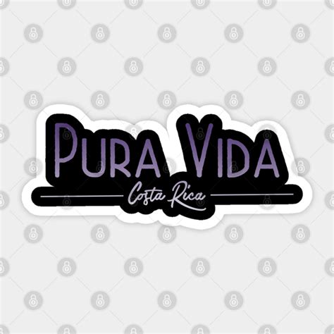 Pura Vida Pura Vida Costa Rica Pura Vida Sticker Teepublic