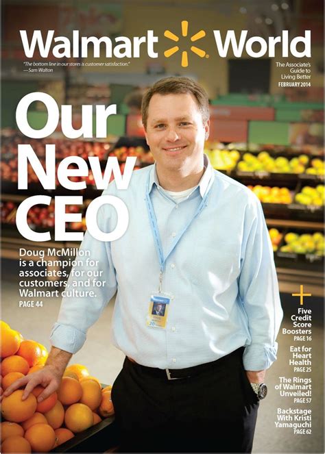 The February 2014 Cover Of Walmart World Magazine Featuring Doug