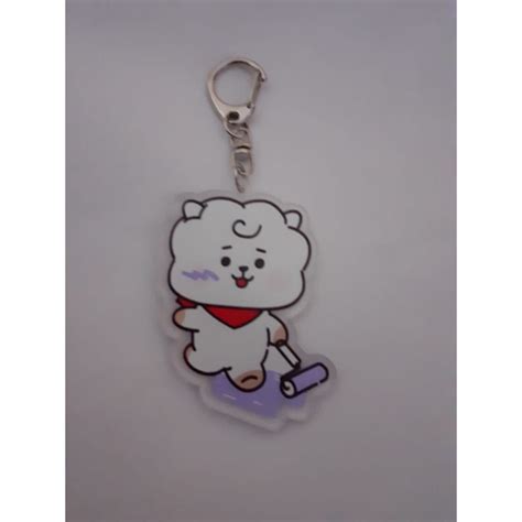 Bt Rj Jin Bts Chaveiro Acr Lico Fanmaded Shopee Brasil