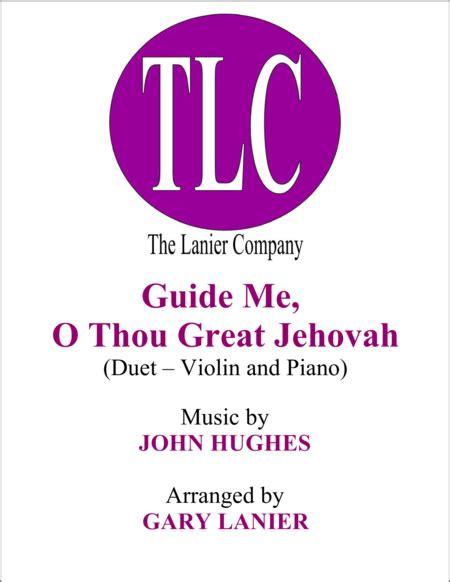 GUIDE ME O THOU GREAT JEHOVAH Duet Violin And Piano Score And Parts