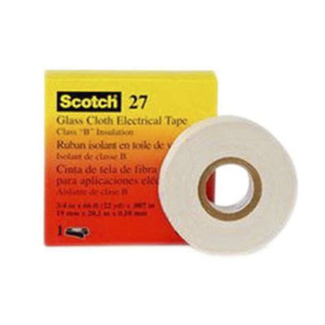 3m Glass Cloth Electrical Tape 27 1 2 In X 66 Ft 50 Rolls Case