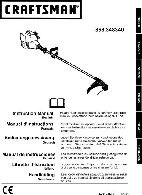 Craftsman User Manual Weedwacker Line Trimmer Manuals And