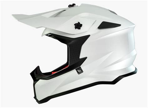 Casco MT Falcon Solid A0 Blanco Perla Brillo 22 06