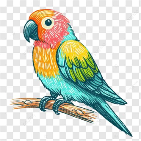 Colorful Parrot Bird Art Of Parrots Clipart Transparent Cute Cartoon