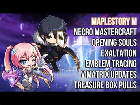 Maplestory M Necro Mastercraft Exaltation V Matrix Updates And