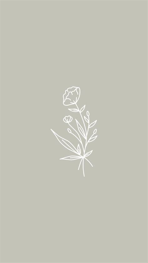 √ Minimalist Flower Wallpaper