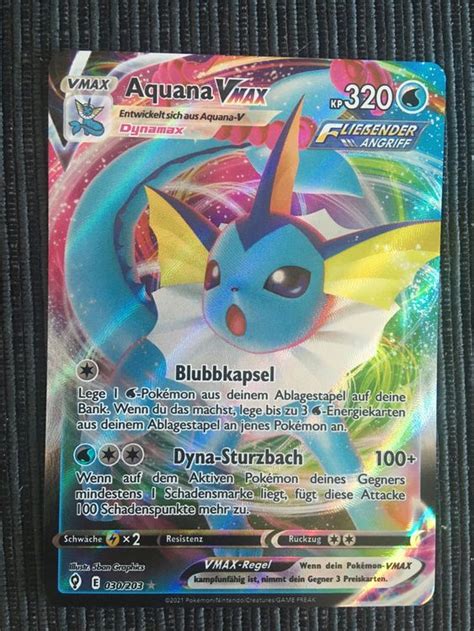 Pokemon Aquana Vmax Drachenwandel Deutsch Kaufen Auf Ricardo