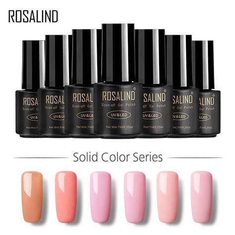 Rosalind Gel 1 01 30 Nail Polish 7ml Soak Off Gel Nail Polish Uv Led Semi Vernis Permanent Pure