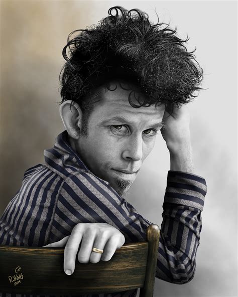 Tom Waits 1985 Caricature Paul King Artwerks