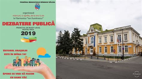 Primăria Râmnicului organizează dezbaterea publică a proiectului de